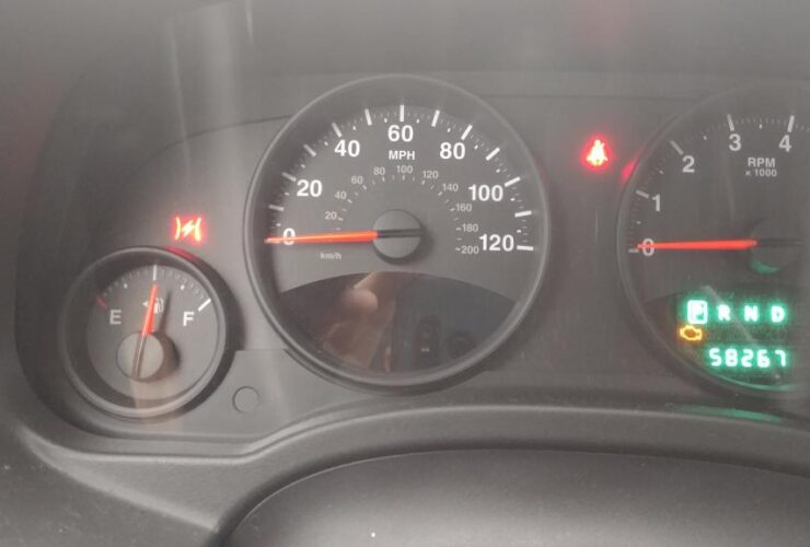 Red Lightning Bolt Jeep