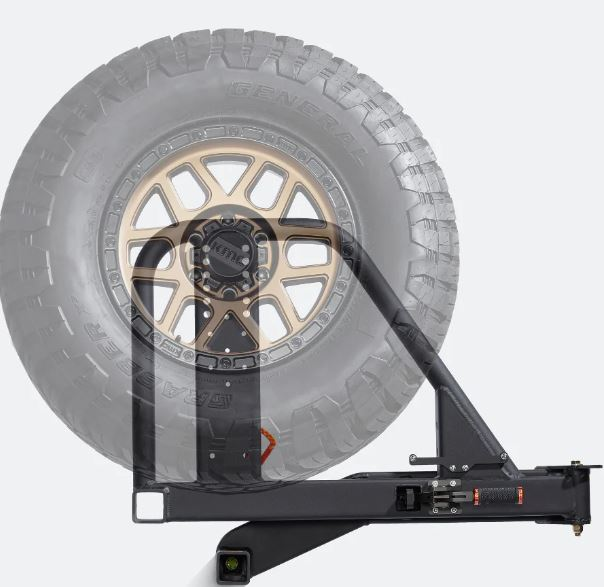 Jeep Gladiator swing-out tire carrier